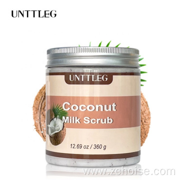 360g turmeric Coconut Milk whitening Body Scrub Cream